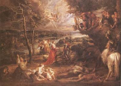 Peter Paul Rubens Landscape with St George (mk25) oil painting picture
